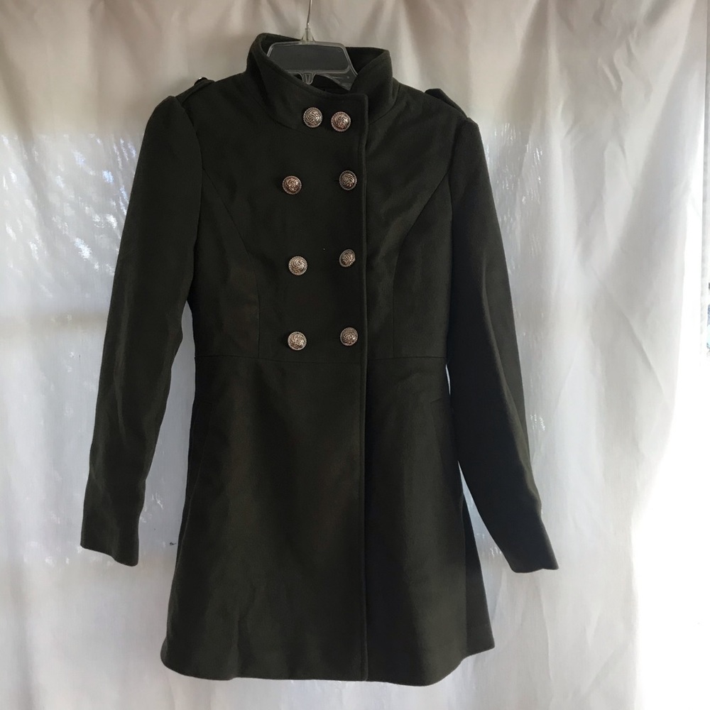 NWT Army Green Military Pea Coat